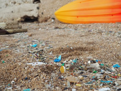 Batroun high tide mark.